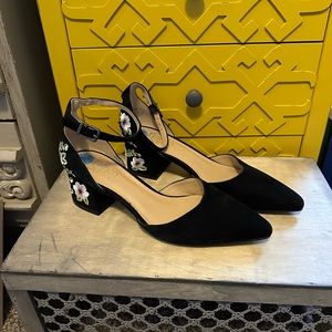 Franco Sarto Women’s Floral Chunk Heel 7.5